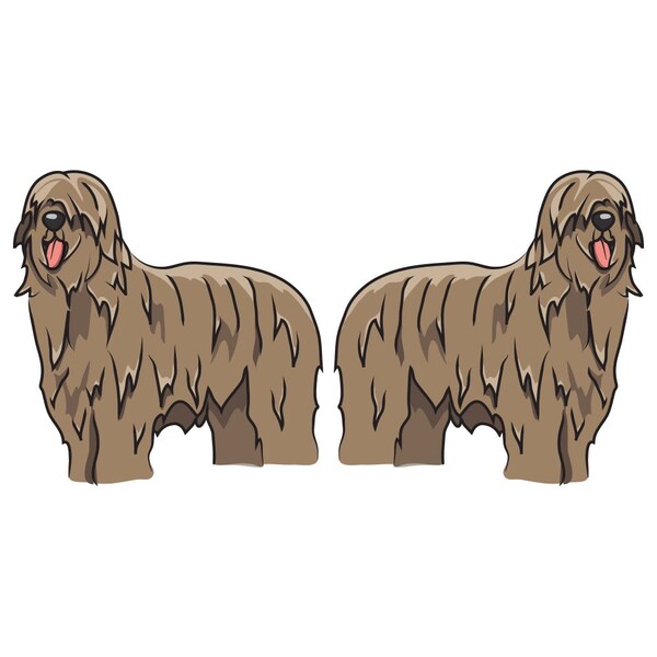 Briard Dog Decal, Dog Lover Decor Vinyl Sticker